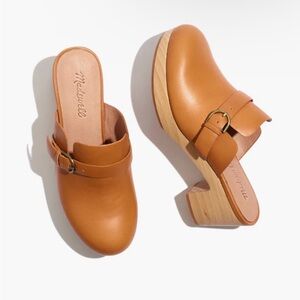 Madewell The Monique Buckle Clog leather Mules